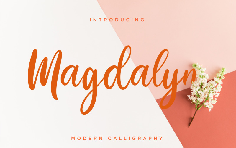 Шрифт современной каллиграфии Magdalyn