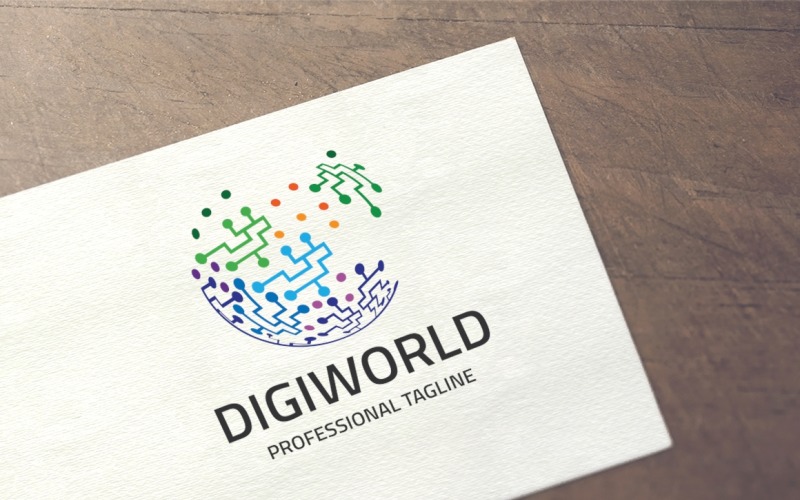 Download Шаблон логотипа "Digital World Logo Template" / Digital World Logo Template - Шаблон логотипа на тему графика brand,branding,business,capital,corporate,culture,data,digital,earth,gloabal,globe,identity,international,internet,marketing,network,planet,population,professional,software