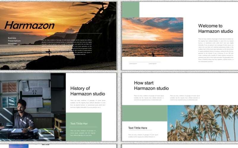 Modèle PowerPoint de Harmazon