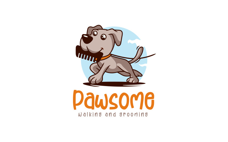 Download Шаблон логотипа "Pet Walking and Grooming Logo" / Pet Walking and Grooming Logo - Шаблон логотипа на тему графика pet,puppy,vet care,pet walking,pet grooming,grooming,little puppy,dog store,doggy,pet love,pet care business,groomer,pet shop,groom,haircut,cute,dog style,trimming,pet stylist,pet fashion