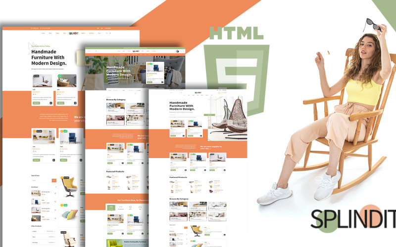 Splindit - Šablona webových stránek obchodu s nábytkem