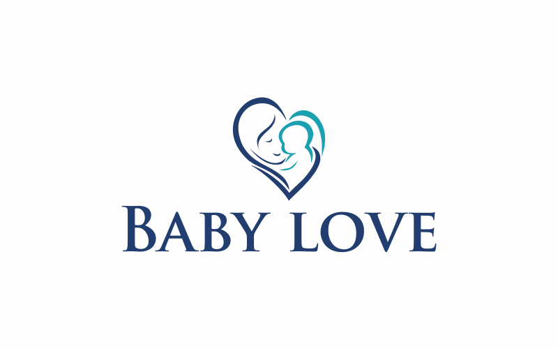 Download Шаблон логотипа "Baby Love Logo Template" / Baby Love Logo Template - Шаблон логотипа на тему графика love,baby,child,kid,mother,family,care,woman,people,childhood,motherhood,son,happy,beautiful,new,cute,hug,boy,born,smiling