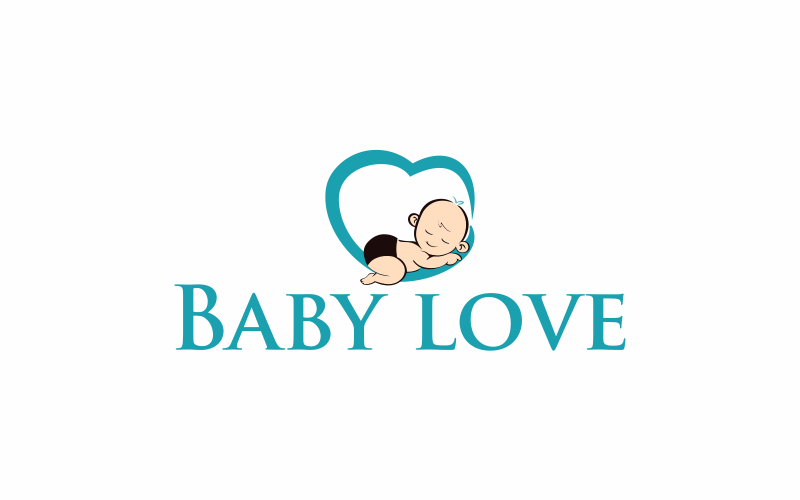 Download Шаблон логотипа "Baby Love Logo Template" / Baby Love Logo Template - Шаблон логотипа на тему графика love,baby,child,kid,mother,family,care,woman,people,childhood,motherhood,son,happy,beautiful,new,cute,hug,boy,born,smiling