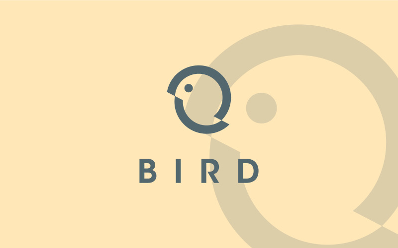 Download Шаблон логотипа "Bird Logo Template" / Bird Logo Template - Шаблон логотипа на тему графика bird,nature,fly,little,creative,app,web,free,abstract,cute