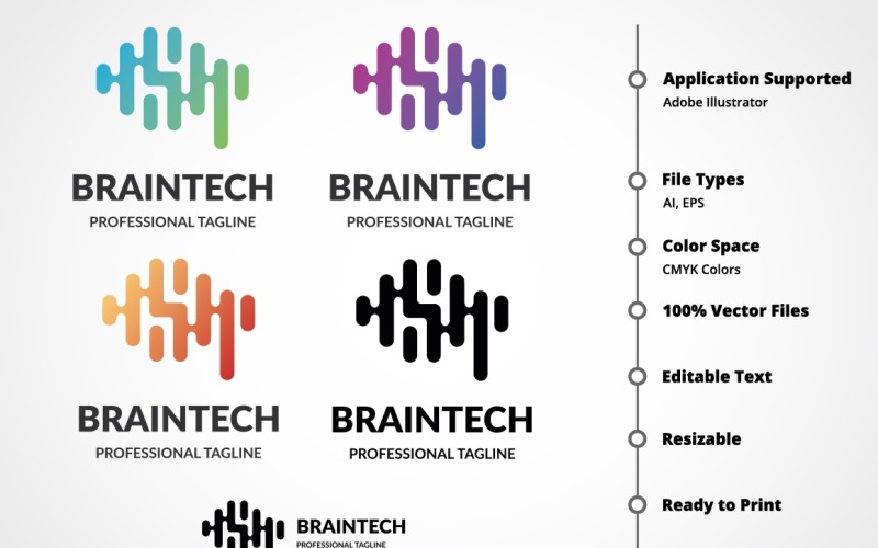 Download Шаблон логотипа "BrainTech Logo Template" / BrainTech Logo Template - Шаблон логотипа на тему графика brain,design studio,digital,firm,geek,human,human brain,idea,identity,innovation,lab,learning,market,mine,modern clean,polygon,programs,smart,smart objects,software