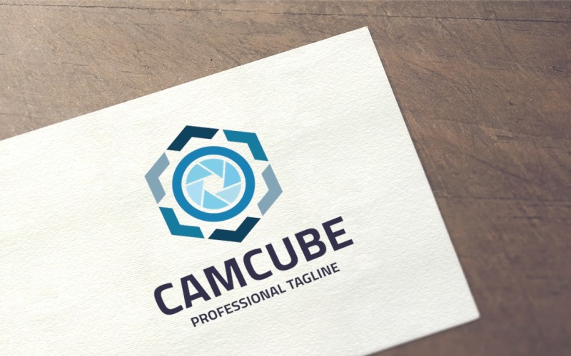 Download Шаблон логотипа "Cam Cube Logo Template" / Cam Cube Logo Template - Шаблон логотипа на тему графика apperture,box,brand,branding,cam,camera,clean,concept,cube,design,flat,hexa,hexagon,illustrator,image,logo,minimalist,modern,new year,photo