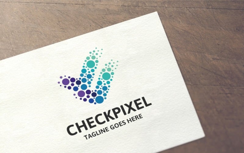 Checkpixel徽标模板