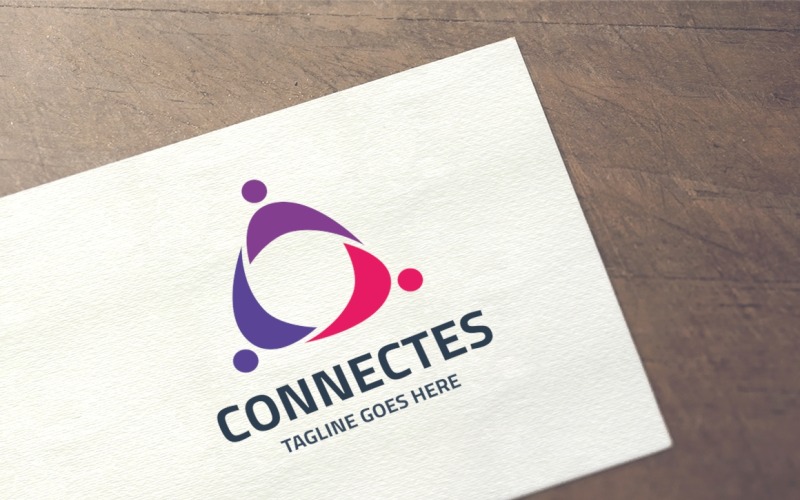 Connecter le modèle de logo d'entreprise