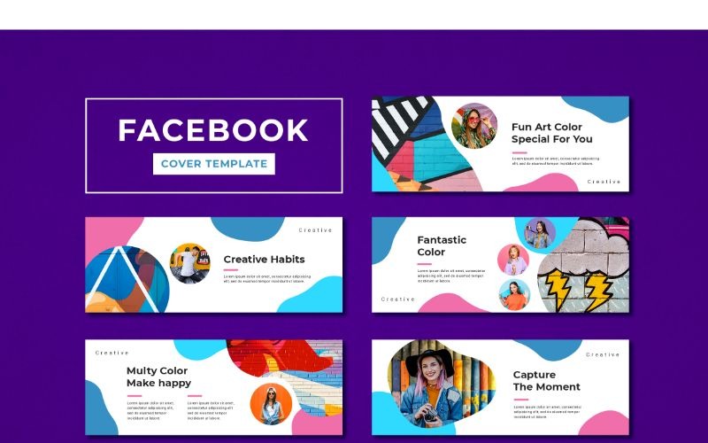 Download Шаблон для соцсетей "Facebook Cover Creative Habits Social Media Template" / Facebook Cover Creative Habits Social Media Template - Шаблон для соцсетей на тему графика adobe photoshop,banner,brand,business,cover,facebook,information,modern,product,profile,promotions,service,social media,template,website