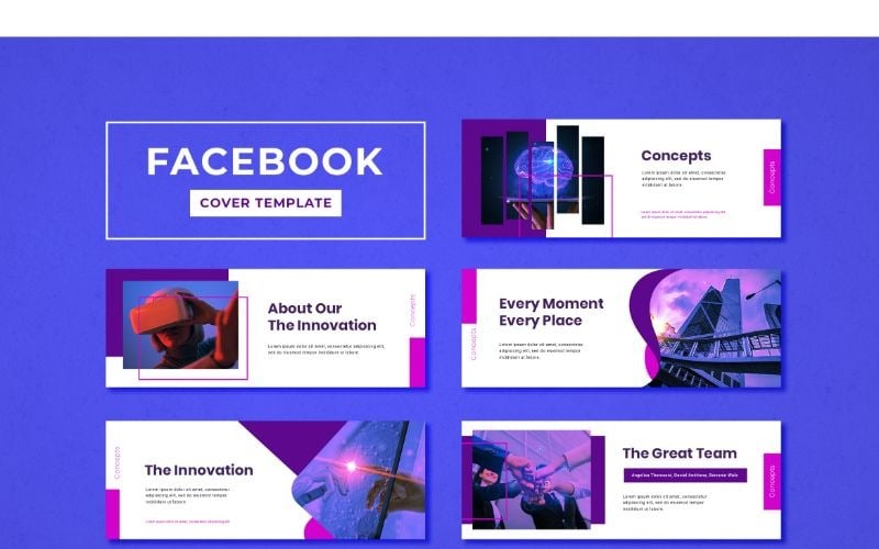Download Шаблон для соцсетей "Facebook Cover Great Innovation Social Media Template" / Facebook Cover Great Innovation Social Media Template - Шаблон для соцсетей на тему графика adobe photoshop,banner,brand,business,cover,facebook,information,modern,product,profile,promotions,service,social media,template,website