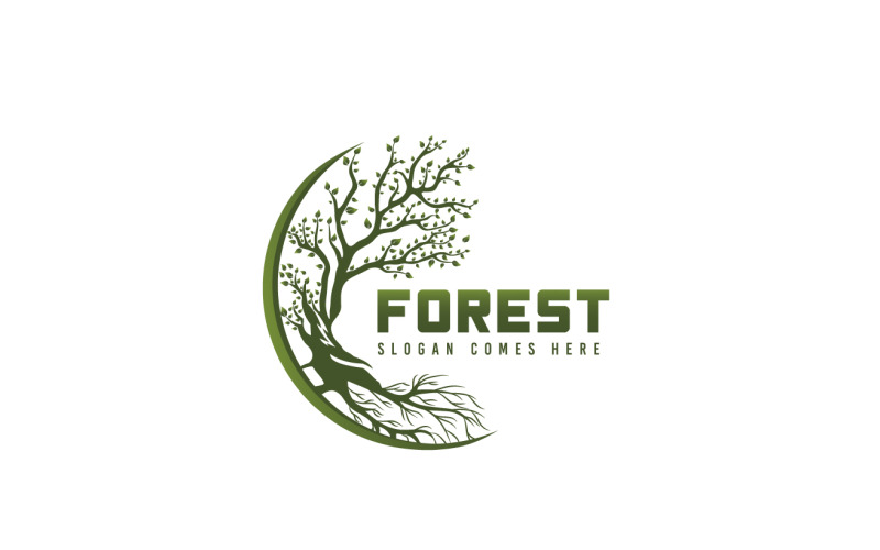 Forest logotyp mall