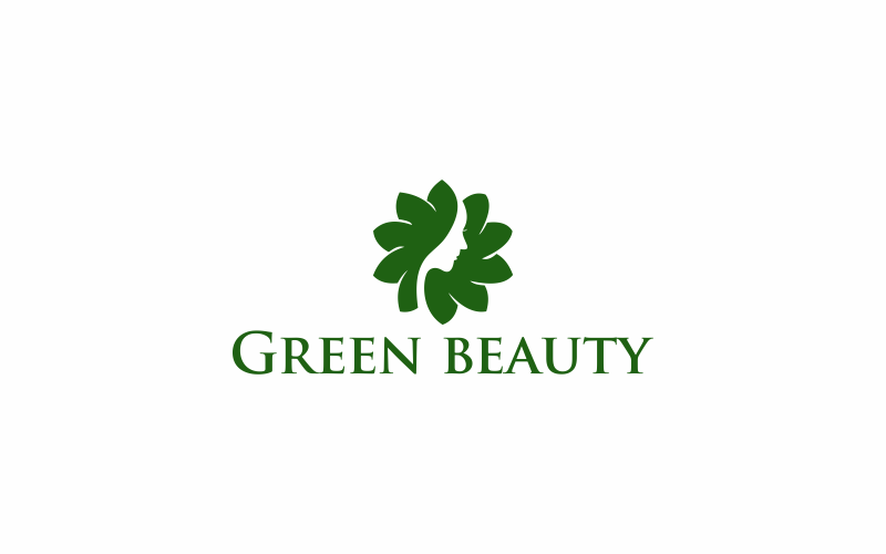 Download Шаблон логотипа "Green Beauty Logo Template" / Green Beauty Logo Template - Шаблон логотипа на тему графика green,natural,beautiful,beauty,nature,leaf,design,tropical,spa,skin,leaves,girl,tree,clean,cosmetic,organic,makeup,woman,fashion,abstract