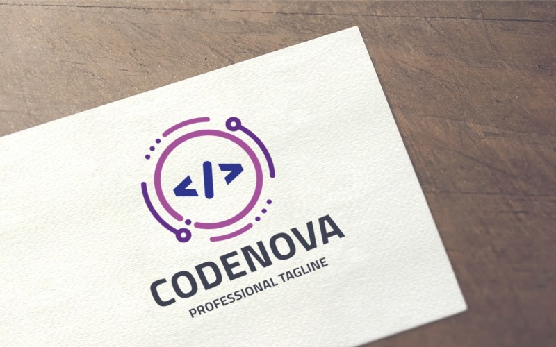 Plantilla de logotipo de CodeNova