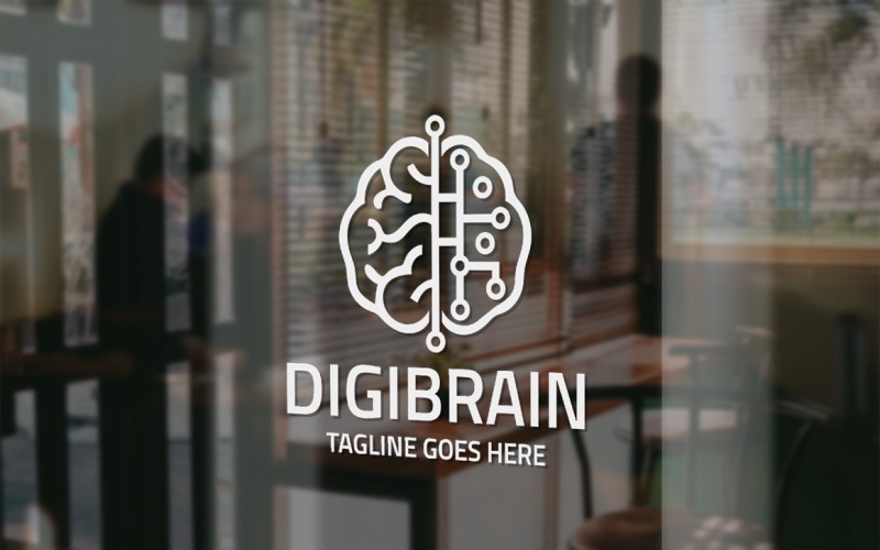 Шаблон логотипу DigiBrain