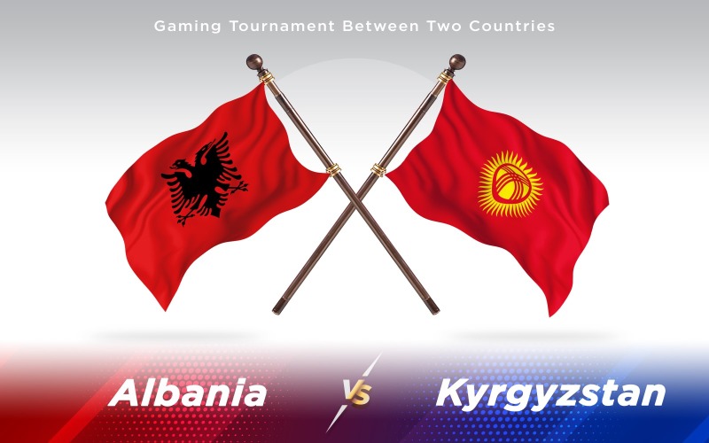 Download Иллюстрация "Albania versus Kyrgyzstan Two Countries Flags - Illustration" / Albania versus Kyrgyzstan Two Countries Flags - Illustration - Иллюстрация на тему графика national,patriotic,europe,asia,republic,map,flag,country,cartography,geography,nation,illustration,graphic,vector,state,world,isolated,symbol,border,icon