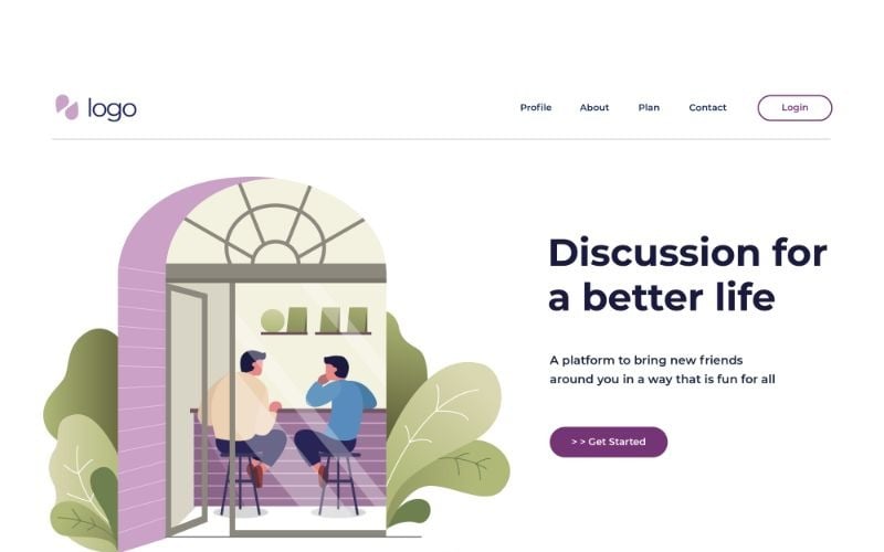 Download Иллюстрация "ILP 15 Forum Discussion - Illustration" / ILP 15 Forum Discussion - Illustration - Иллюстрация на тему графика vector,illustration,landing,page,infographic,website,design,business,flat,homepage,header,people,ui,ux,web