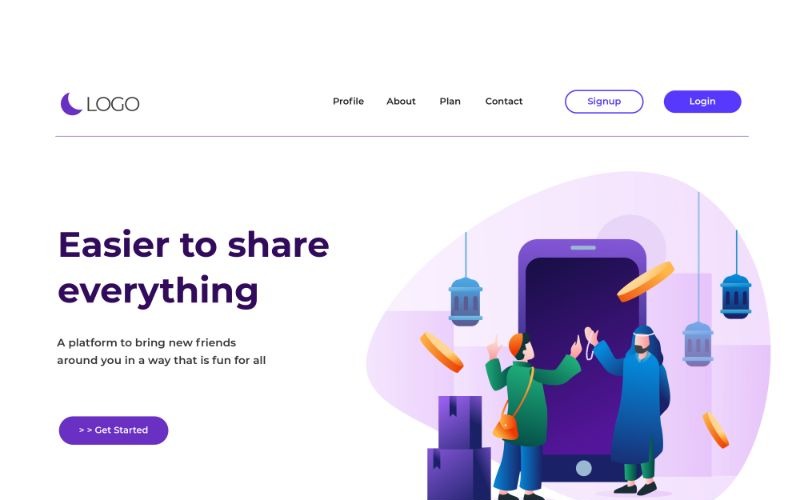 Download Иллюстрация "ILP 26 Easier to Share - Illustration" / ILP 26 Easier to Share - Illustration - Иллюстрация на тему графика adobe illustration,business,collaboration,concepts,dashboard,digital,flat,flat design,header,homepage,illustration,landing pages,mobile,modern,pages,service,team,ui,ux,vectors