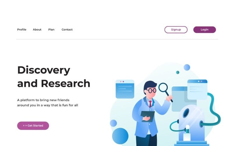 Download Иллюстрация "ILP 28 Discovery and Research - Illustration" / ILP 28 Discovery and Research - Illustration - Иллюстрация на тему графика adobe illustration,business,collaboration,concepts,dashboard,digital,flat,flat design,header,homepage,illustration,landing pages,mobile,modern,pages,service,team,ui,ux,vectors