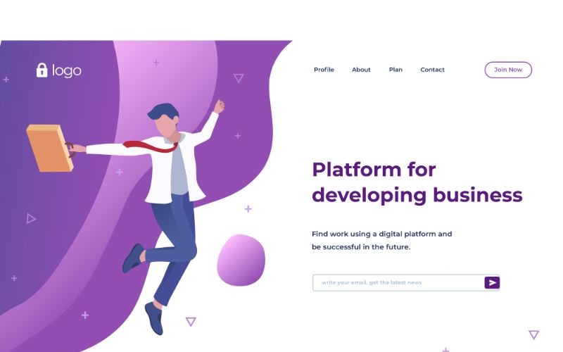 Download Иллюстрация "ILP 3 Developer Business - Illustration" / ILP 3 Developer Business - Illustration - Иллюстрация на тему графика vector,illustration,landing,page,infographic,website,design,business,flat,homepage,header,people,ui,ux,web
