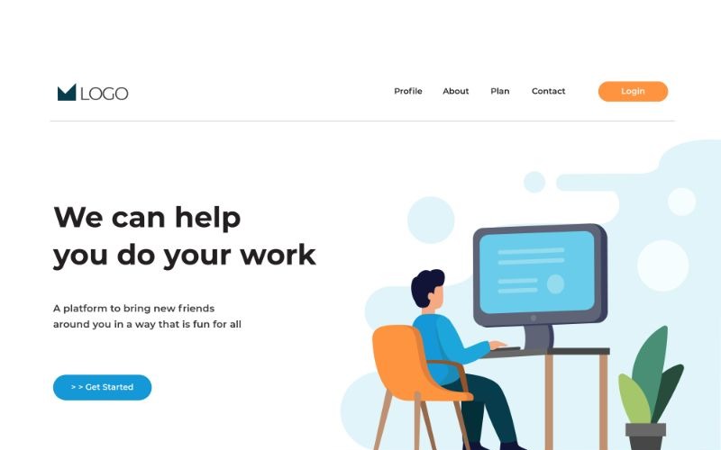 Download Иллюстрация "ILP 31 Helping Your Work - Illustration" / ILP 31 Helping Your Work - Illustration - Иллюстрация на тему графика adobe illustration,business,collaboration,concepts,dashboard,digital,flat,flat design,header,homepage,illustration,landing pages,mobile,modern,pages,service,team,ui,ux,vectors