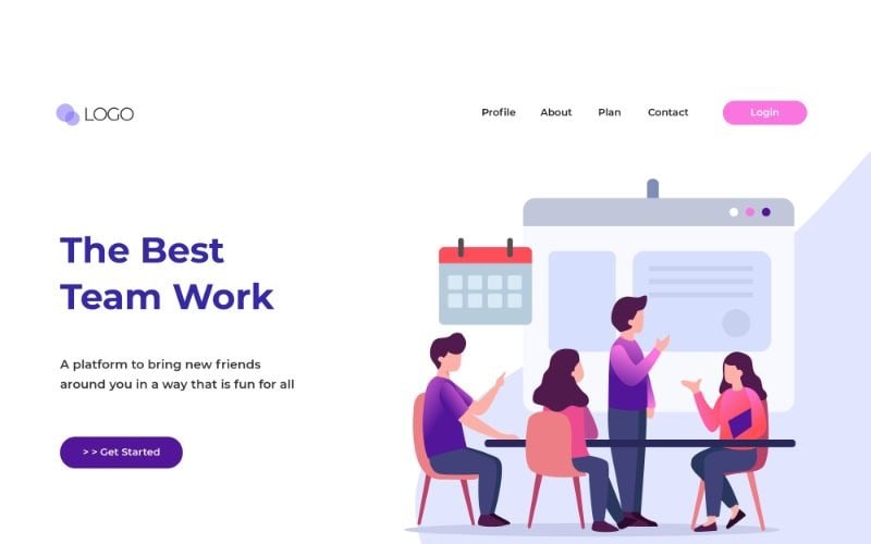 Download Иллюстрация "ILP 36 The Best Team Work - Illustration" / ILP 36 The Best Team Work - Illustration - Иллюстрация на тему графика adobe illustration,business,collaboration,concepts,dashboard,digital,flat,flat design,header,homepage,illustration,landing pages,mobile,modern,pages,service,team,ui,ux,vectors