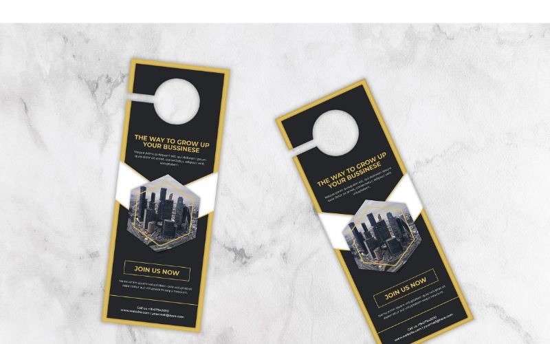 Download Фирменный стиль "Door Hanger Business Grow Up - Corporate Identity Template" / Door Hanger Business Grow Up - Corporate Identity Template - Фирменный стиль на тему графика door,hanger,print,corporate,company,business,marketing,modern,design,creative,sign,handle,privacy,label,entrance