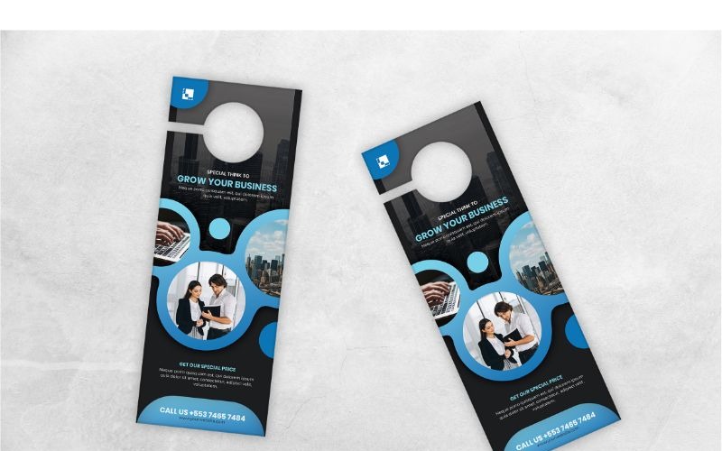 Download Фирменный стиль "Door Hanger Grow Up Business 2 - Corporate Identity Template" / Door Hanger Grow Up Business 2 - Corporate Identity Template - Фирменный стиль на тему графика door,hanger,print,corporate,company,business,marketing,modern,design,creative,sign,handle,privacy,label,entrance
