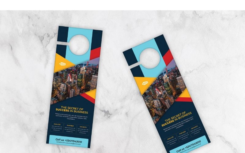 Download Фирменный стиль "Door Hanger Secret Success in Business - Corporate Identity Template" / Door Hanger Secret Success in Business - Corporate Identity Template - Фирменный стиль на тему графика door,hanger,print,corporate,company,business,marketing,modern,design,creative,sign,handle,privacy,label,entrance