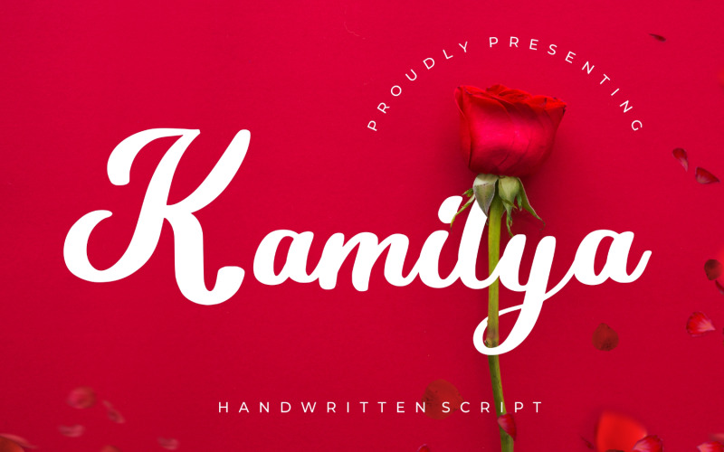Kamilya手写草书字体