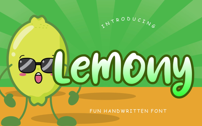 Odręczna czcionka Lemony Fun