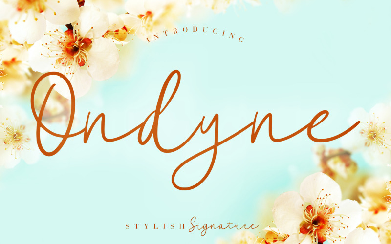 Download Шрифт "Ondyne Stylish Signature Font" / Ondyne Stylish Signature Font - Шрифт на тему графика script,branding,handwriting,handwritten,brush,quotes,calligraphy,logo,typography,signature,elegant,invitation,wedding,vintage,fashion