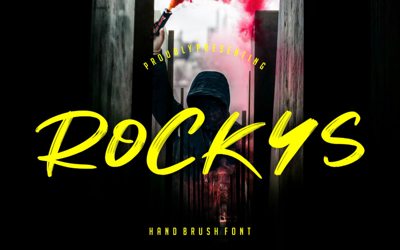 Download Шрифт "Rockys Handbrush Font" / Rockys Handbrush Font - Шрифт на тему графика script,branding,handwriting,handwritten,brush,quotes,calligraphy,logo,typography,signature,elegant,invitation,wedding,vintage,fashion