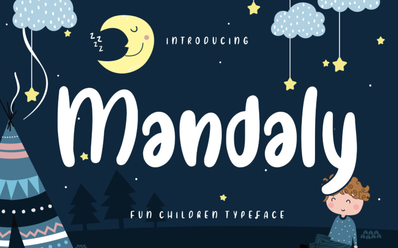 Шрифт Mandaly Fun для детей