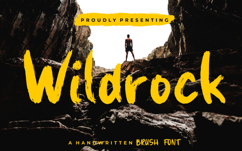 Wildrock handskriven borstteckensnitt