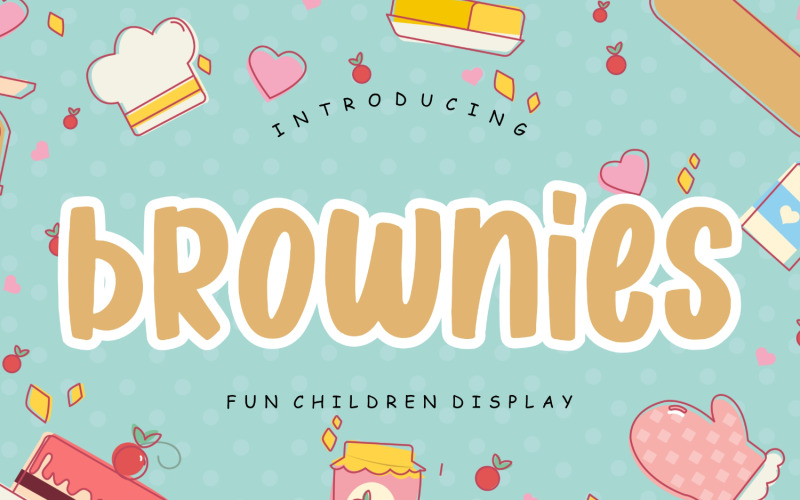 Brownies Fun Children Display Lettertype