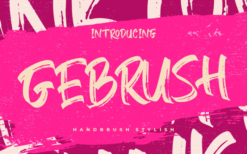 Carattere alla moda di Gebrush Handbrush