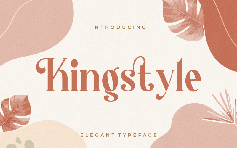 Carattere Serif Kingstyle Elegante