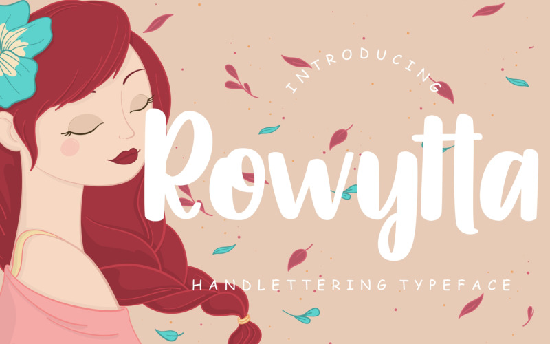 Carattere tipografico Rowytta Handlettering