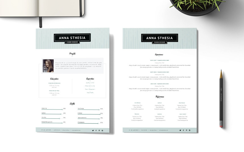 Download Резюме "Fashion Designer CV Resume Template" / Fashion Designer CV Resume Template - Резюме на тему графика fashion,designer,cv,template,curriculum,vitae,print,templates,offerm,letter,cover,job,creative,clean,professional