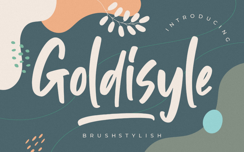 Fonte elegante Goldisyle Brush