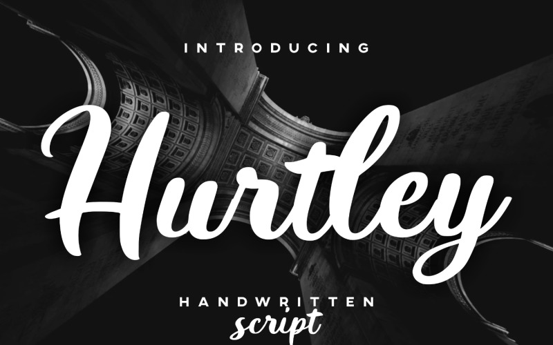 Hurtley handgeschreven cursief lettertype