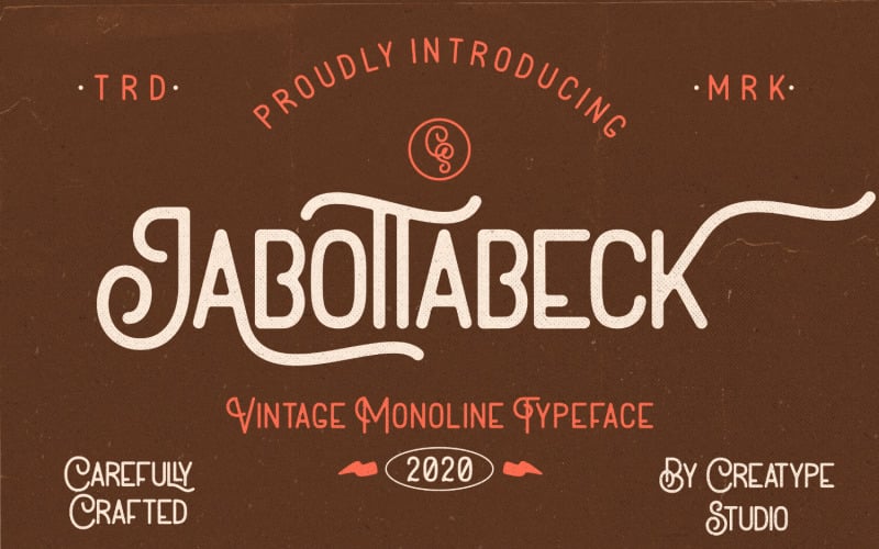 Download Шрифт "Jabottabeck Vintage Monoline Font" / Jabottabeck Vintage Monoline Font - Шрифт на тему графика script,typography,retro,handwriting,bold,branding,vintage,monoline,logo,event,fashion,masculine,signature,classy,display