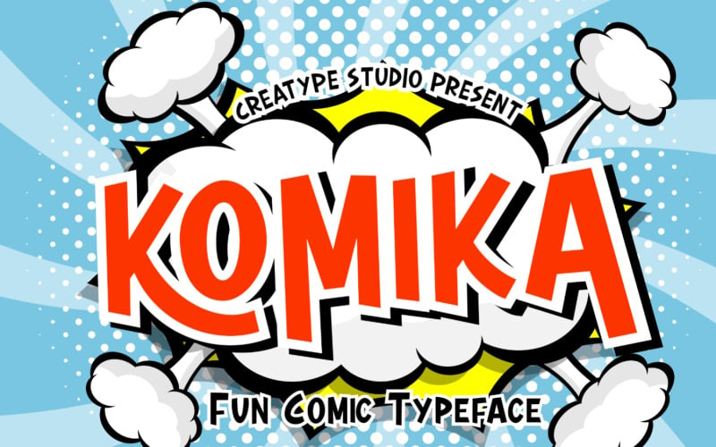 Komika Fun Comic betűkészlet betűtípus