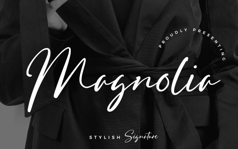 Download Шрифт "Magnolia Stylish Signature Font" / Magnolia Stylish Signature Font - Шрифт на тему графика script,branding,handwriting,handwritten,brush,quotes,calligraphy,logo,typography,signature,elegant,invitation,wedding,vintage,fashion