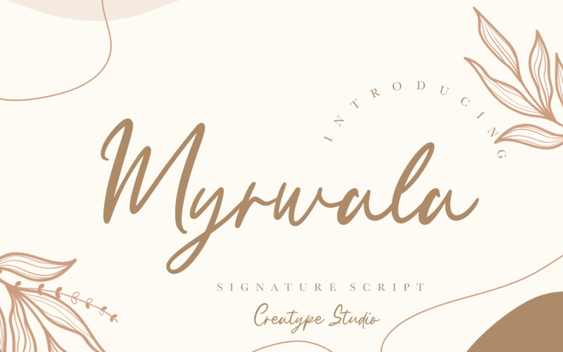 Download Шрифт "Myrwala Signature Cursive Font" / Myrwala Signature Cursive Font - Шрифт на тему графика script,branding,handwriting,handwritten,brush,quotes,calligraphy,logo,typography,signature,elegant,invitation,wedding,vintage,fashion