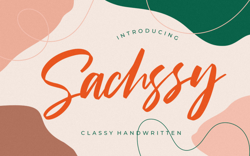 Sachssy优雅手写字体