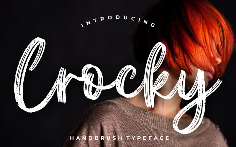 Шрифт Crocky Handbrush Typeface