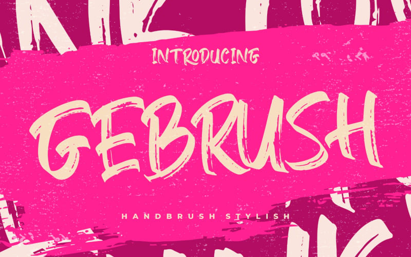 Стильный шрифт Gebrush Handbrush