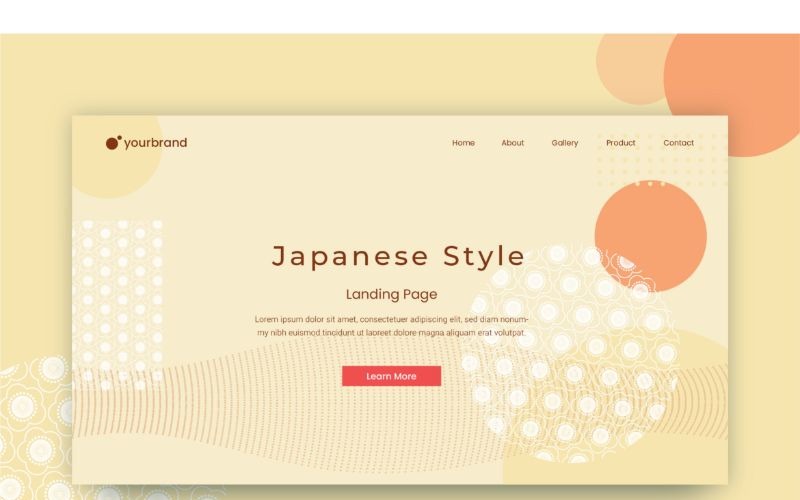 Ab 21 fond de style japonais