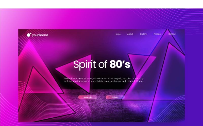 Download Background "Abstract  Spirit of 80's Background" / Abstract  Spirit of 80's Background - Background на тему графика abstracts,adobe illustration,attractive,background,colorful,creativity,designs,flat,homepage,illustrations,landing,modern,pages,shape,template,vectors,website